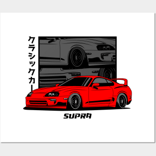 Red Supra JDM Posters and Art